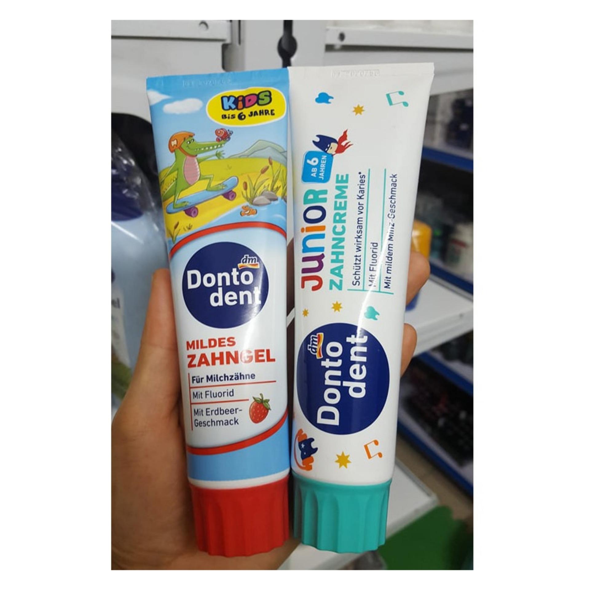Kem đánh răng cho trẻ em DM DONTODENT 100ml - Đức (Dành cho trẻ dưới 6 tuổi)