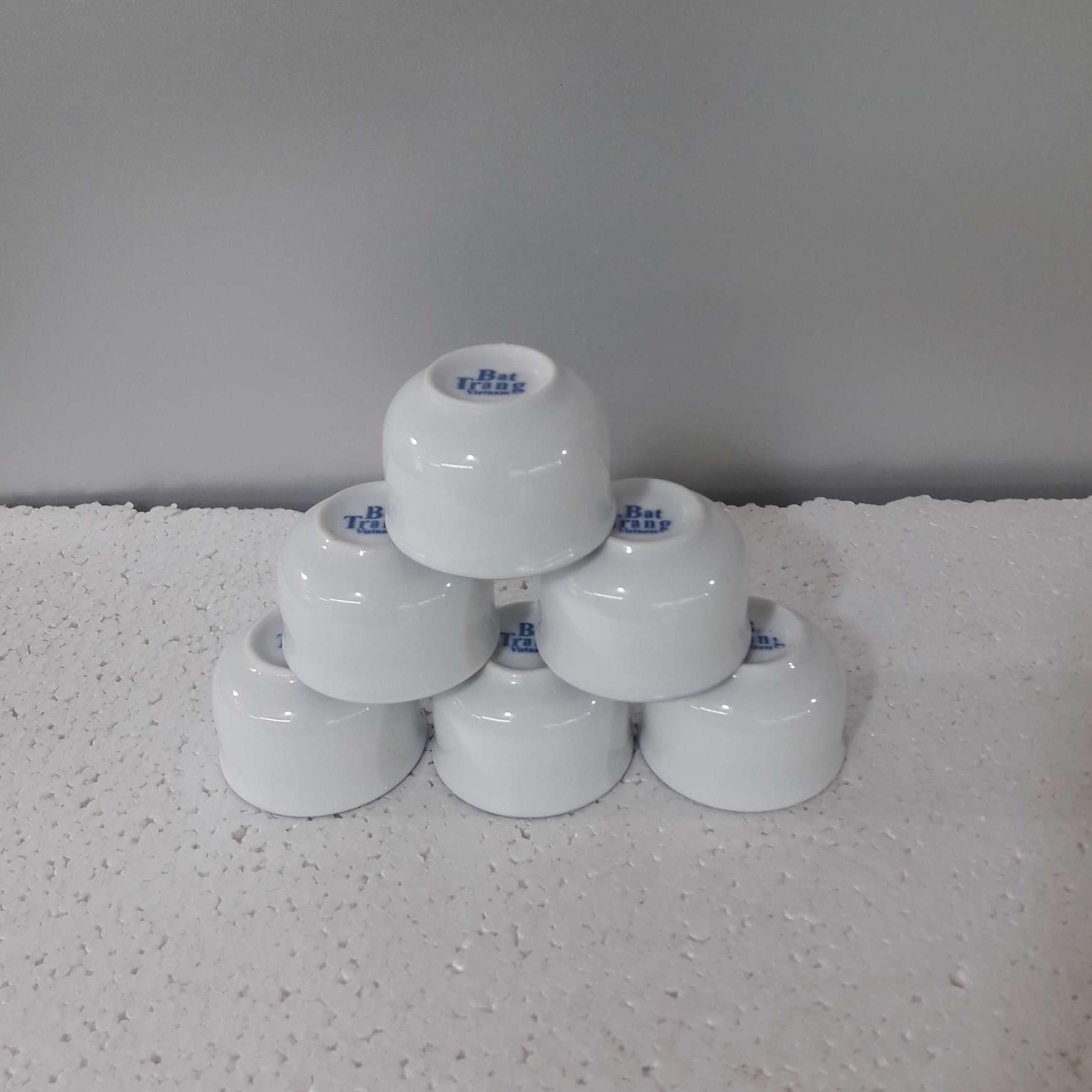 BỘ 6 CHÉN TRẮNG UỐNG NƯỚC BÁT TRÀNG