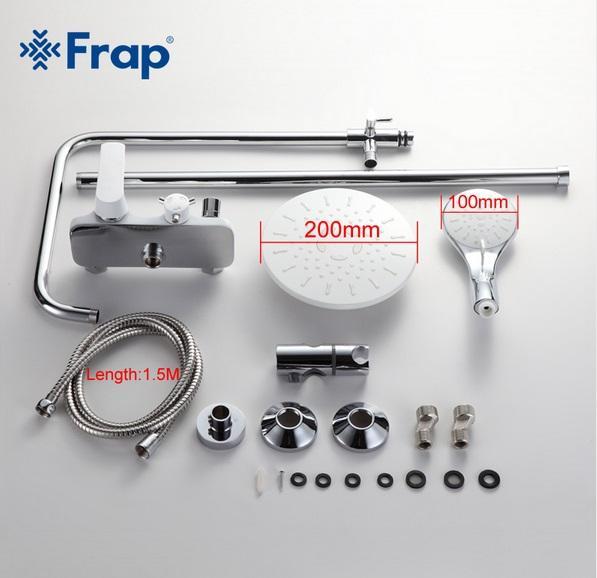 Sen tắm nóng lạnh FRAP F2431 với lớp mạ Ni/Cr cao cấp, thiết kế tinh tế với bản đồng lớn