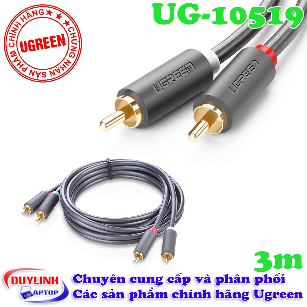 Cáp AV 2 đầu Hoa sen ( RCA ) dài 3M Ugreen 10519