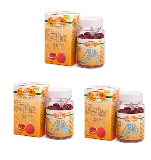 Dầu gấc VINAGA DHA  (Lọ 100 viên)