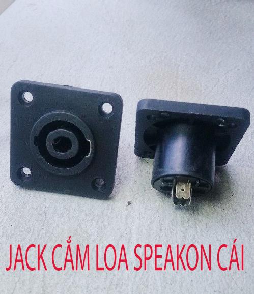 Jack cắm loa speakon cái mẫu vuông - speakon cái mẫu vuông 1 chiếc