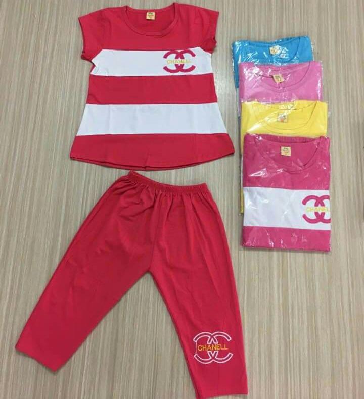 Đồ bộ Lửng thun cotton cho bé gái 7-45kg