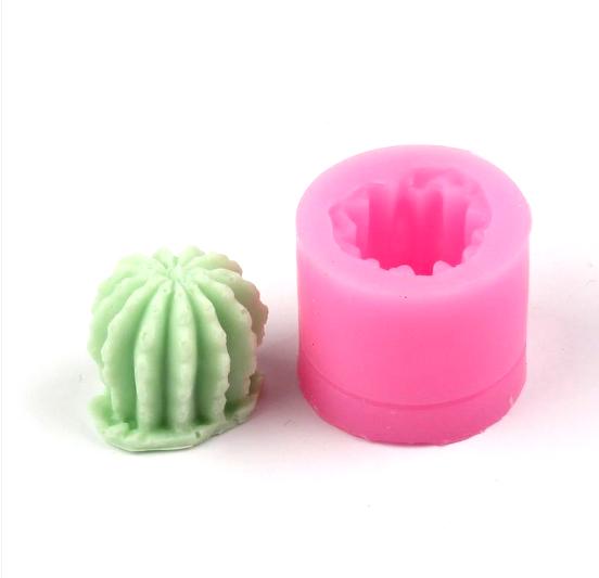 Khuôn rau câu silicon 3D cây xương rồng tròn