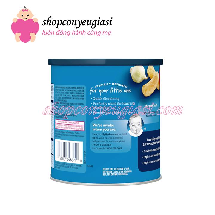 [HCM]Bánh Ăn Dặm Gerber Hình Que 42g - Vị Rau Củ