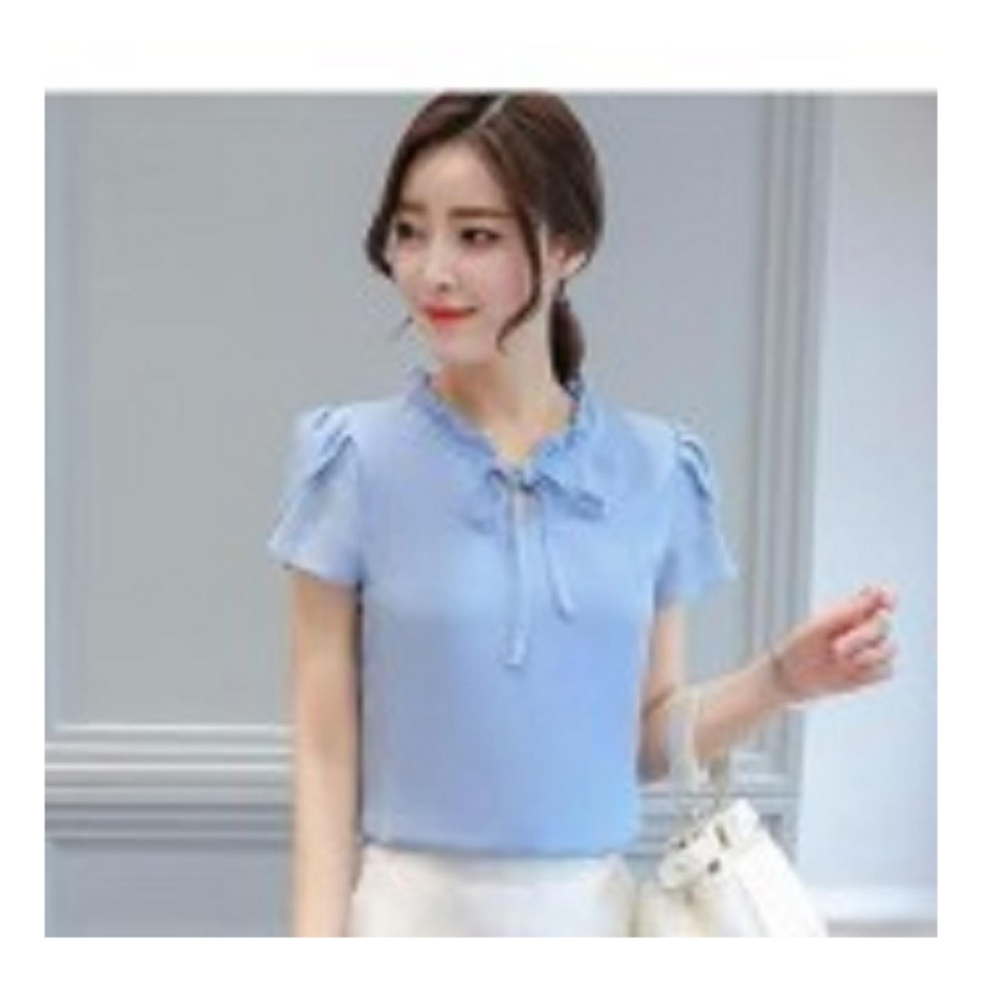 [HCM]áo công sở tay búp sen cổ nhún