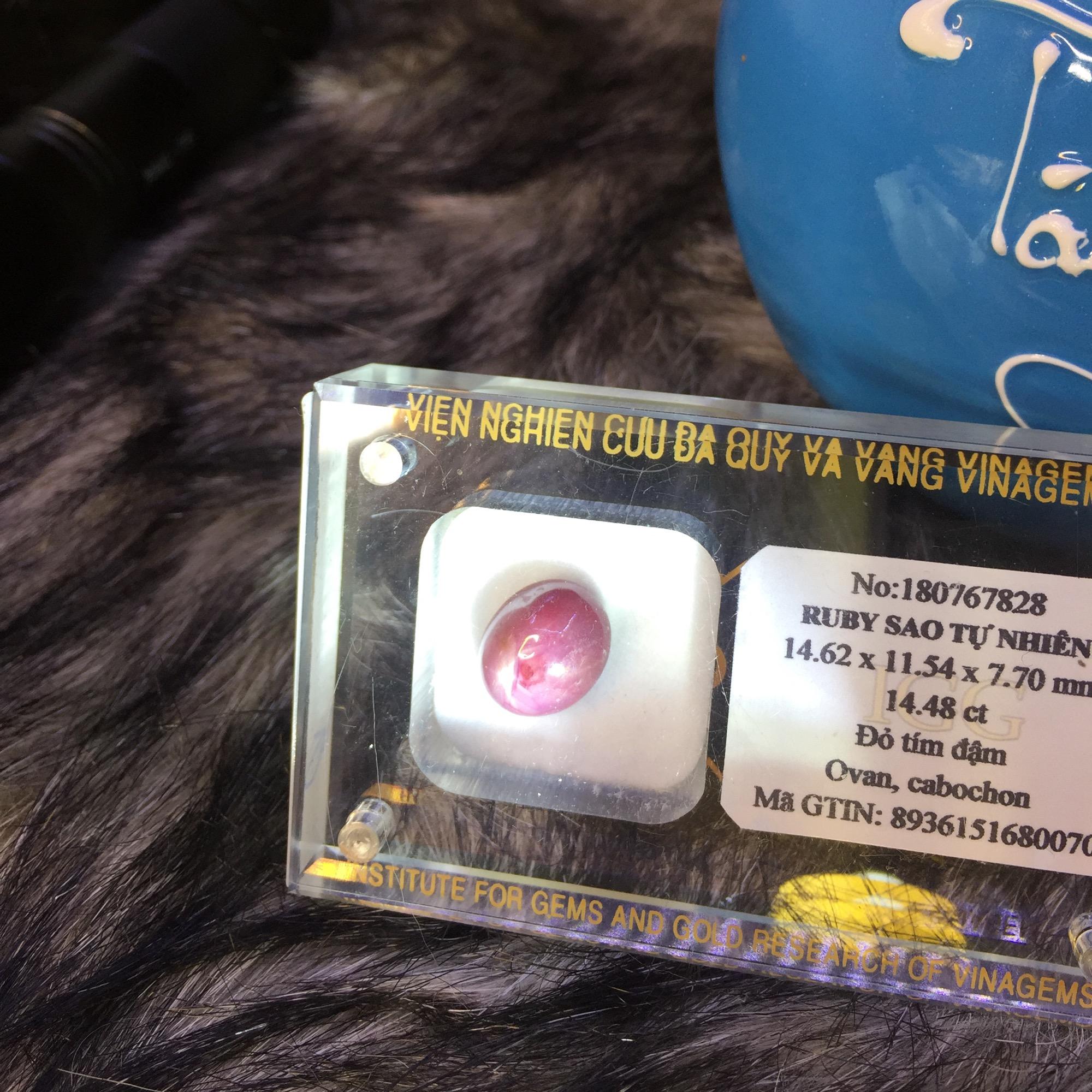 RUBY SAO TỰ NHIÊN   ĐÃ CÓ GIẤY KIỂM ĐỊNH CỦA NHÀ NƯỚC