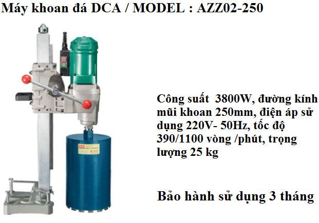 Máy khoan rút lõi bê tông DCA AZZ02-250 (3800W)