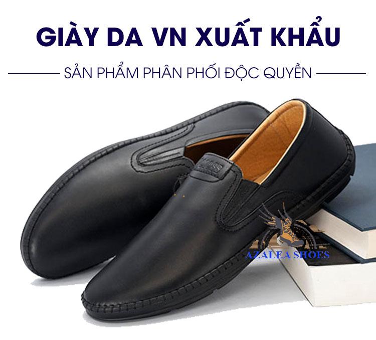 Giày lười da bò nguyên tấm cao cấp (hàng chất lượng cao) (GL-08Đ)