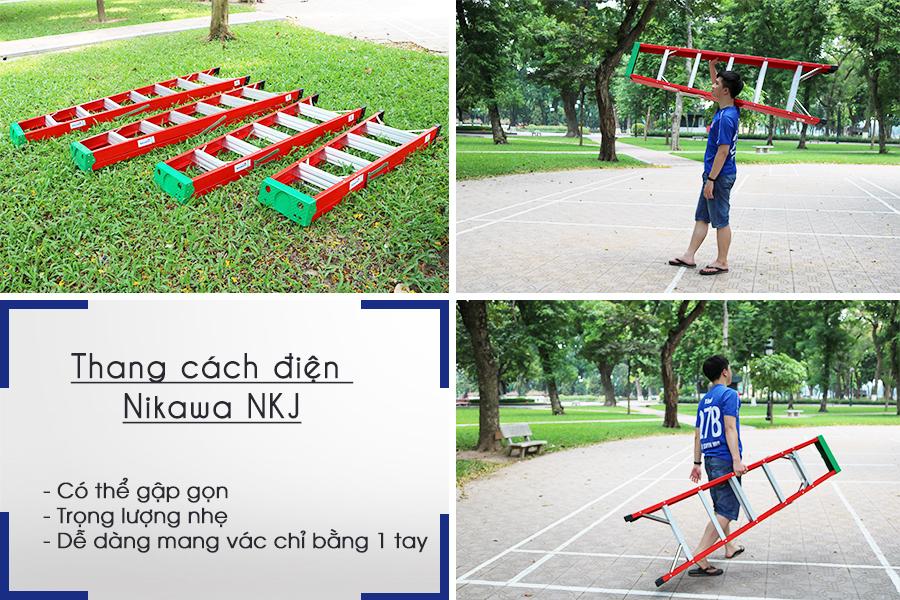 Thang cách điện chữ A Nikawa NKJ-6C (Đỏ)