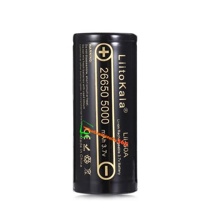 PIN SẠC 26650 LIITOKALA 3.7V 5000MAH CHÍNH HÃNG