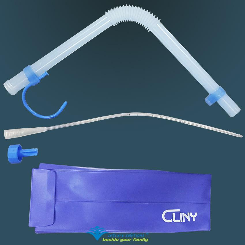 [HCM]Cliny - Bộ tự thông tiểu nam, nữ tại nhà loại 2 lỗ 14Fr dài 270mm