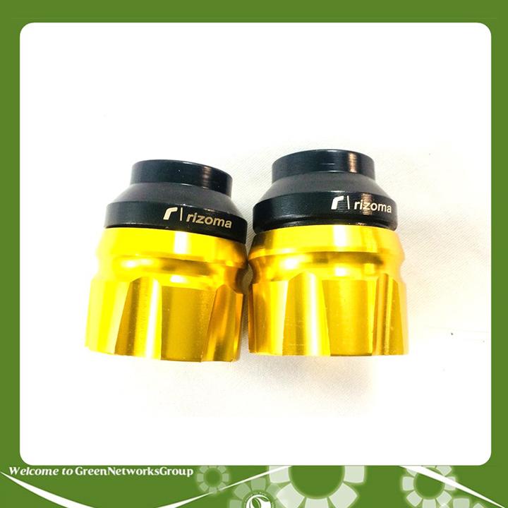 [ƯU ĐÃI] Combo Gù chống đổ trước đỗ sau cho xe máy GreenNetworks (màu vàng)