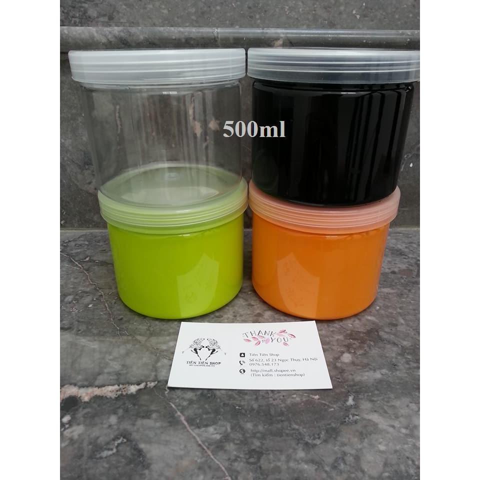 Hũ nhựa các màu 500ml M10