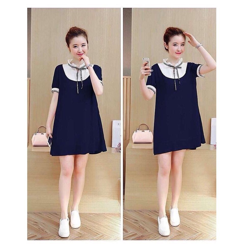 Đầm bầu cổ bèo đây nơ D703