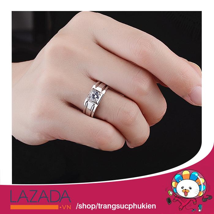 Nhẫn Nam RealMen Đính Đá Thời Trang RM01
