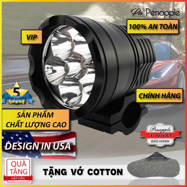 Bóng đèn pha LED CREE CHÍNH HÃNG L6 Thiết kế tại USA + TẶNG VỚ COTTON - sản xuất tại Hồng Kông