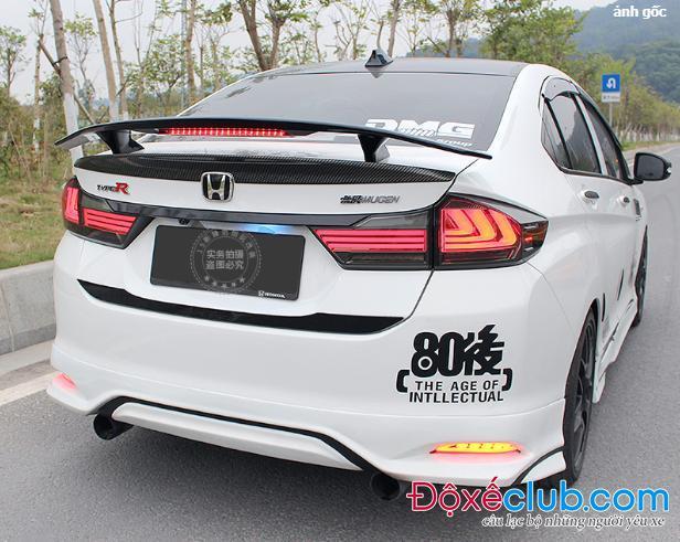 [Hỗ trợ lắp đặt khách Hà Nội] Đuôi gió Honda City 2015- 2017. ( hàng mộc chưa sơn )