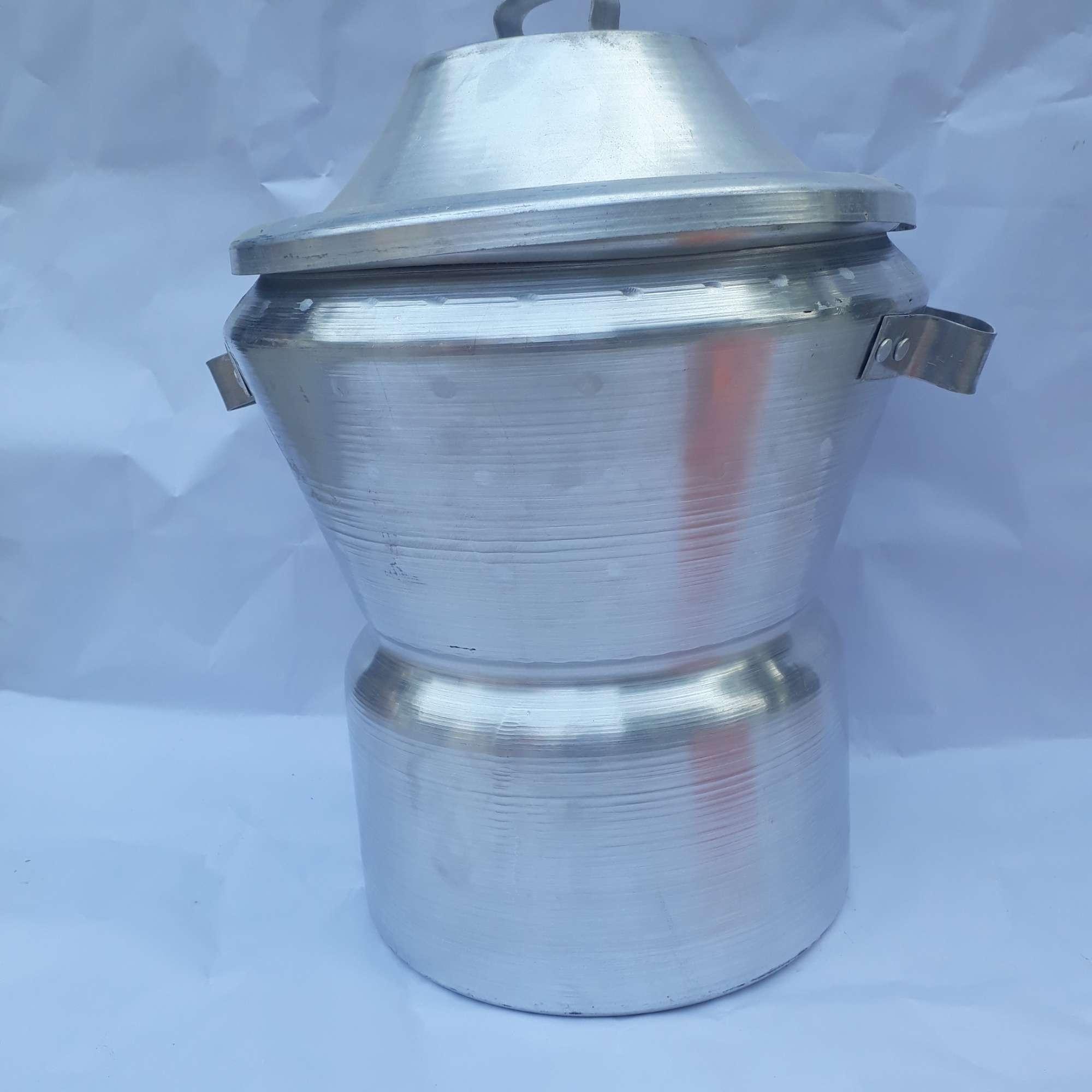 Chõ đồ xôi, nồi hấp nhôm đúc ( nấu được 1 kg gạo)