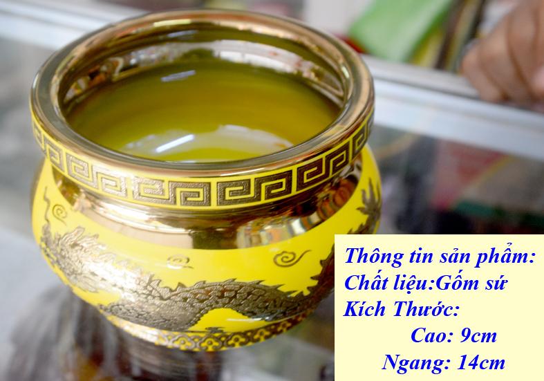 [HCM]Lư hương thờ cúng rồng vàng 3D-Nhiều cỡ