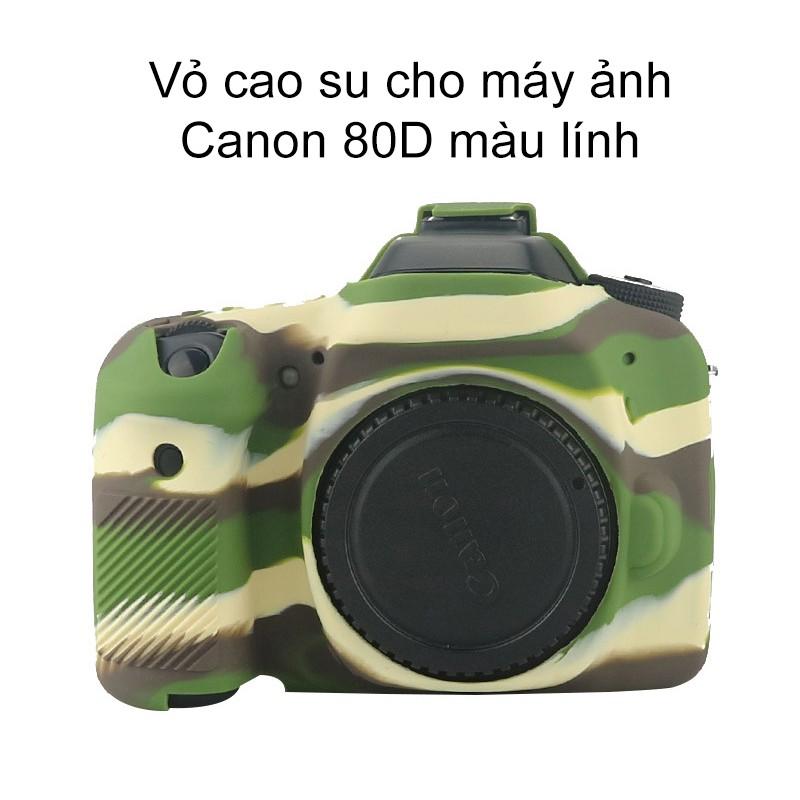 [HCM]Vỏ cao su bảo vệ máy ảnh CanonEOS 80D
