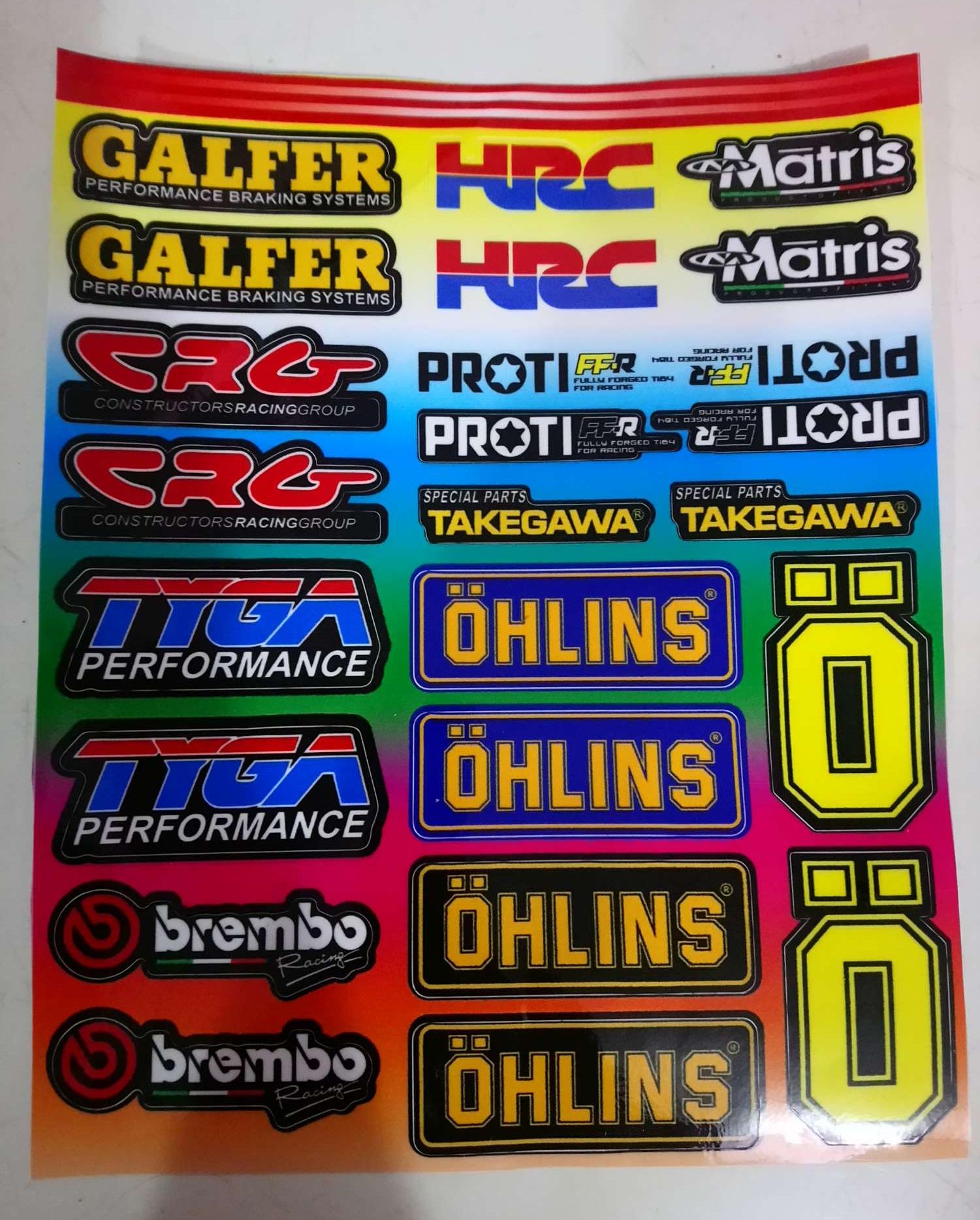 Tem tấm logo dán xe máy kích thước 18x25cm