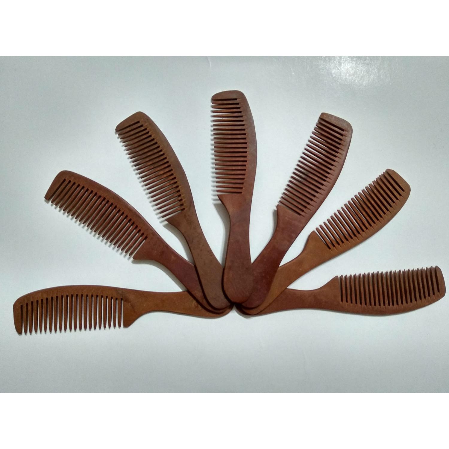 Lược bầu chải đầu bằng gỗ phíp - Small Size 14cm