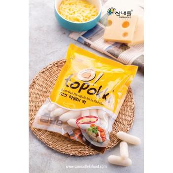 1kg BÁNH GẠO  TOPOKKI NHÂN PHÔ MAI - doanvat_hangduong