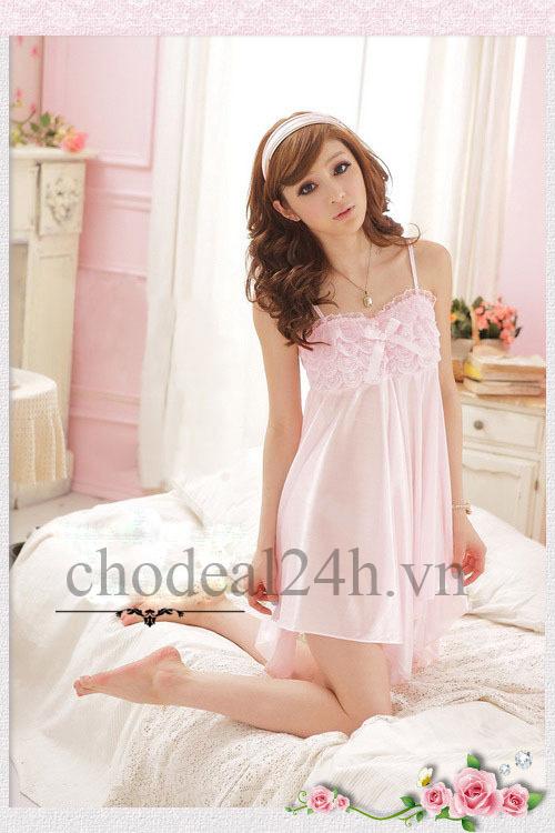 [HCM]Áo đầm ngủ quyến rũ Angel CDAN03 - Tím Phi Thun