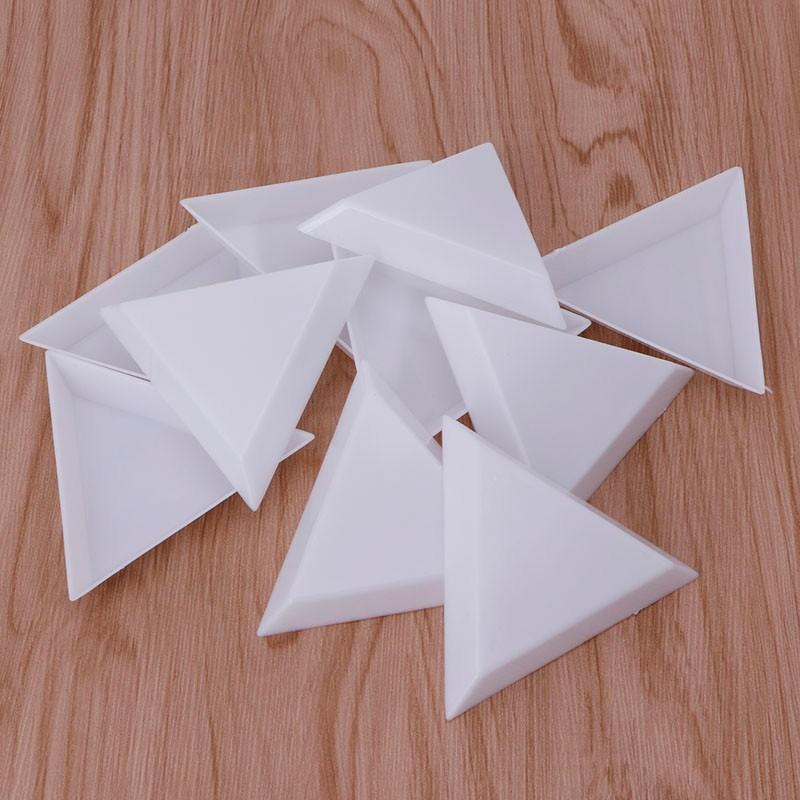 [HCM]Bộ 5 Khay Tam Giác đựng Hạt đá Nail