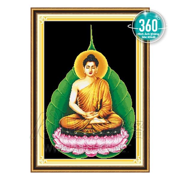 [HCM]Tranh đính đá phật tổ lá bồ đề 77212