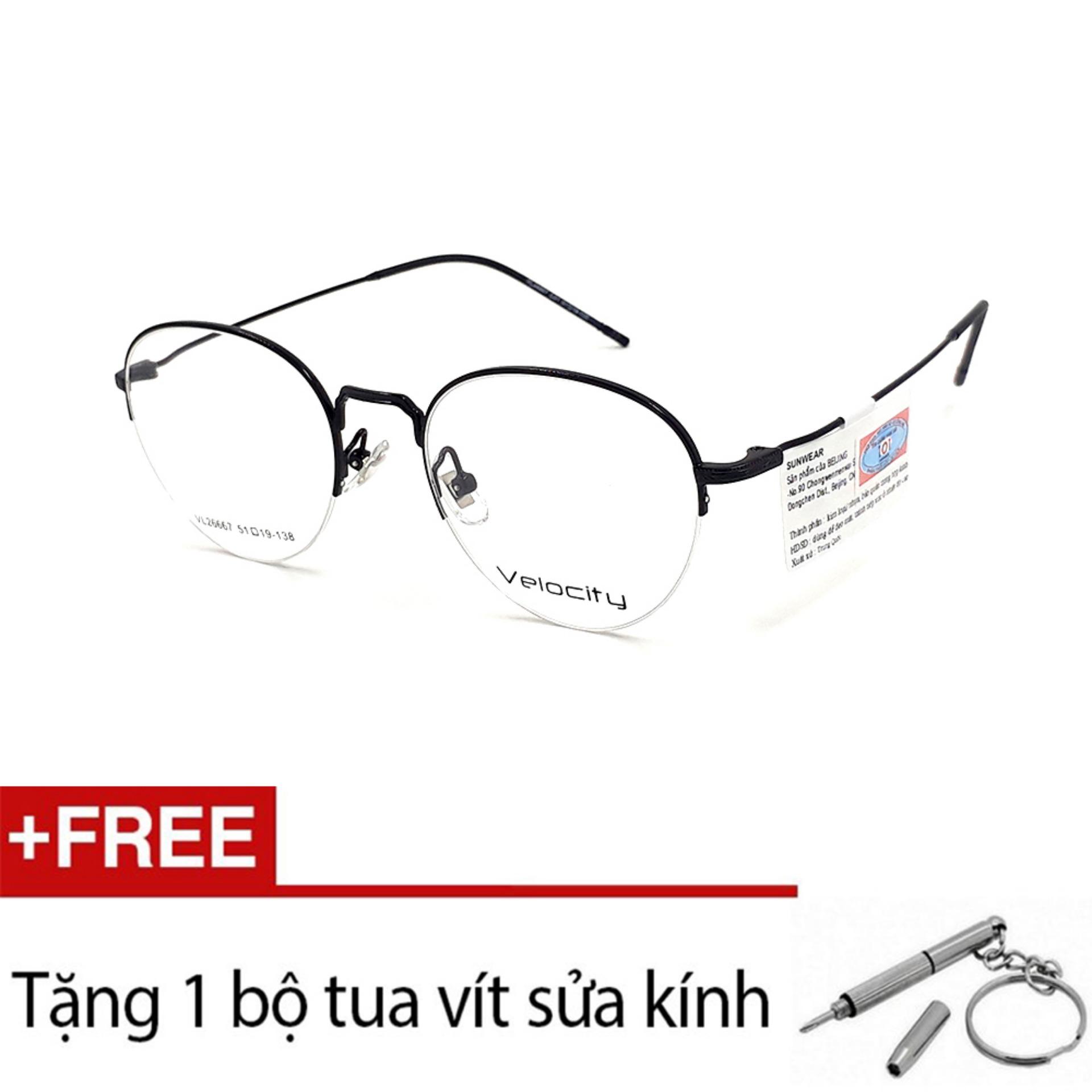 [HCM]GỌNG KÍNH  VELOCITY VL26667 C01 (Tặng tua vít sửa kính)