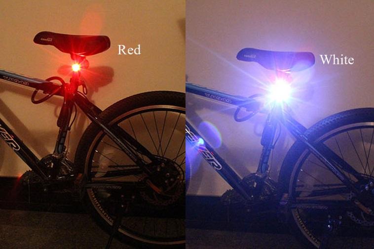 Đèn led gắn phía sau xe đạp-đèn hậu xe đạp