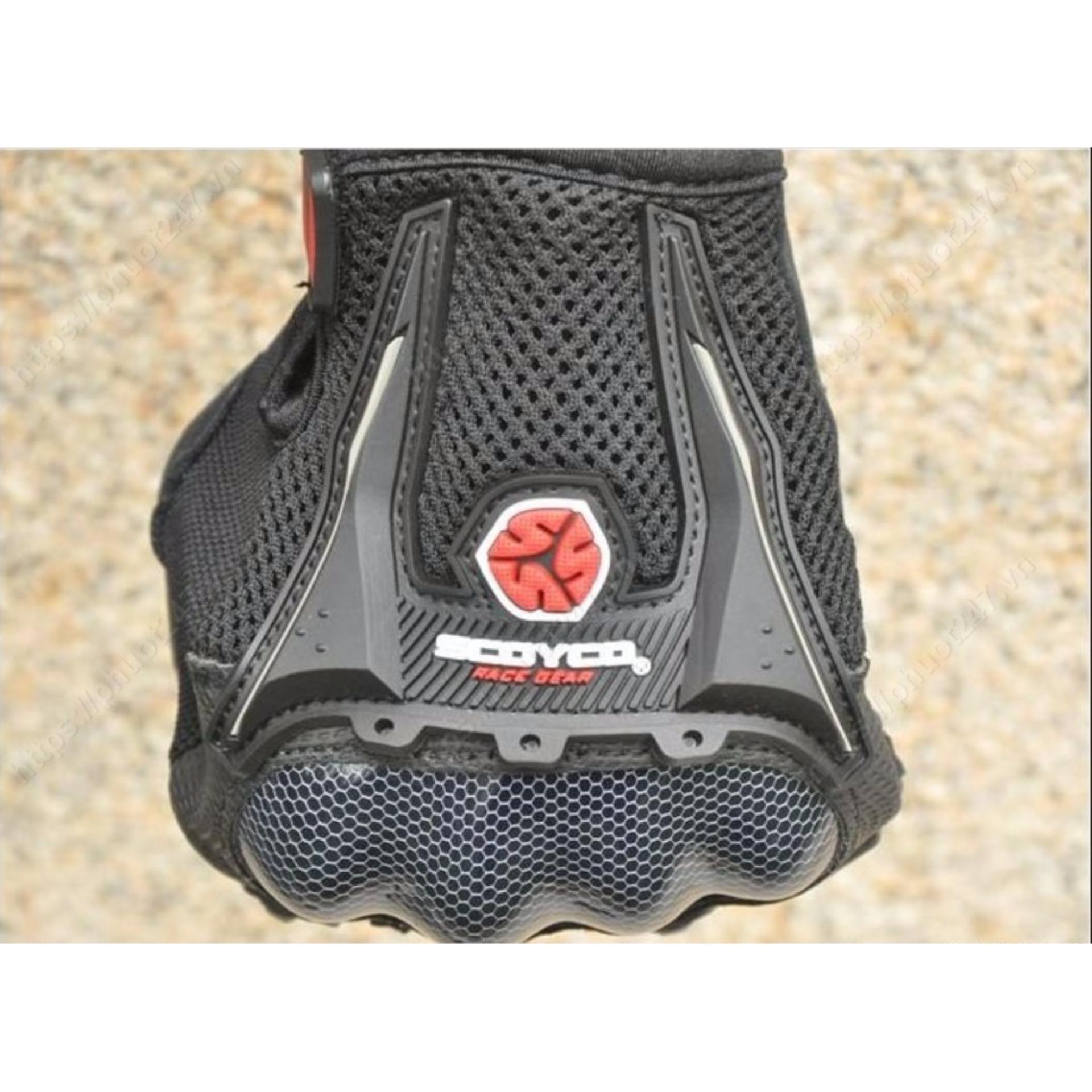 Găng tay dài ngón Scoyco M09 (gù carbon)