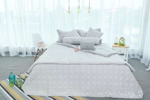 Ga / Drap bọc đệm 160 x 200 cm Grand Cotton cao cấp HQM