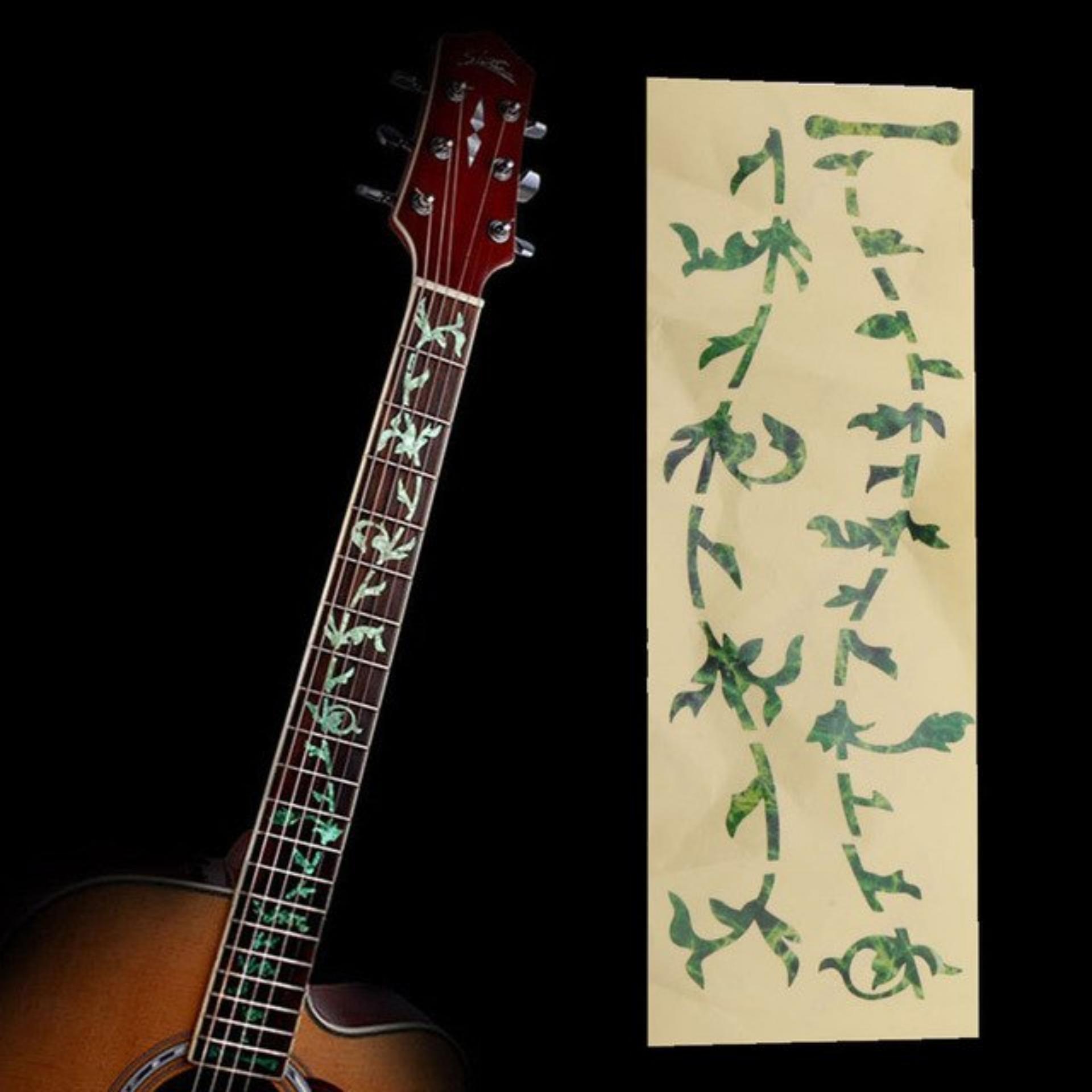 Dán khảm cần đàn guitar hình hoa dây leo