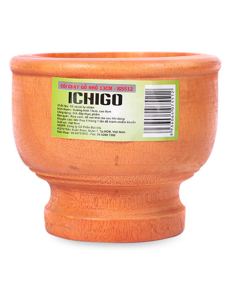 Combo chày cối gỗ mini giã hành tỏi