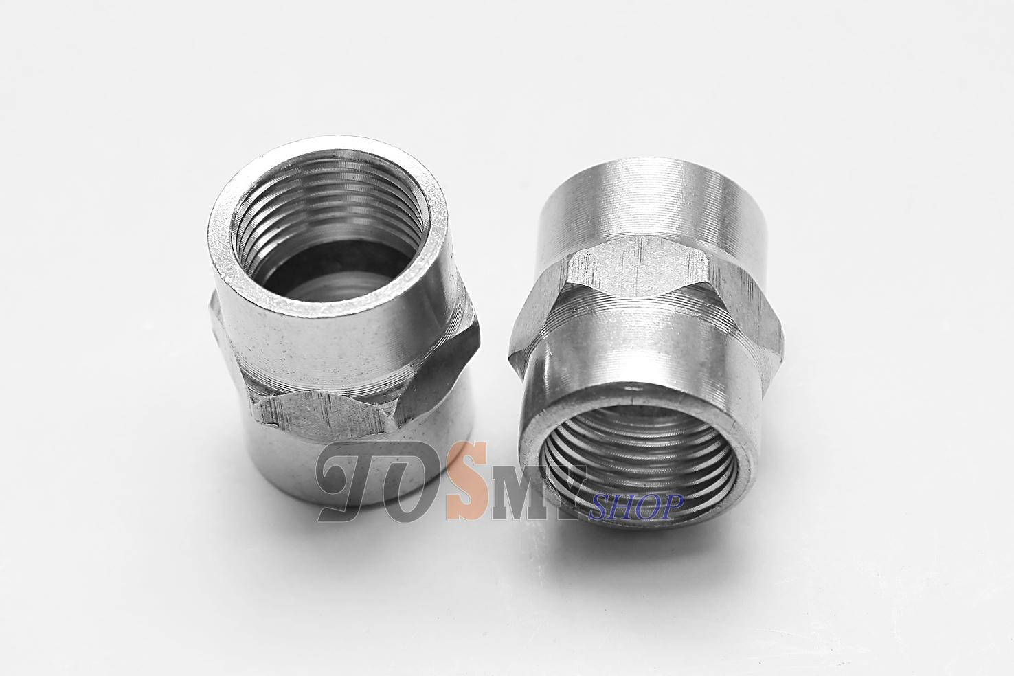 [HCM]Combo bộ 2 đầu nối 2 đầu ren trong inox Ø 21