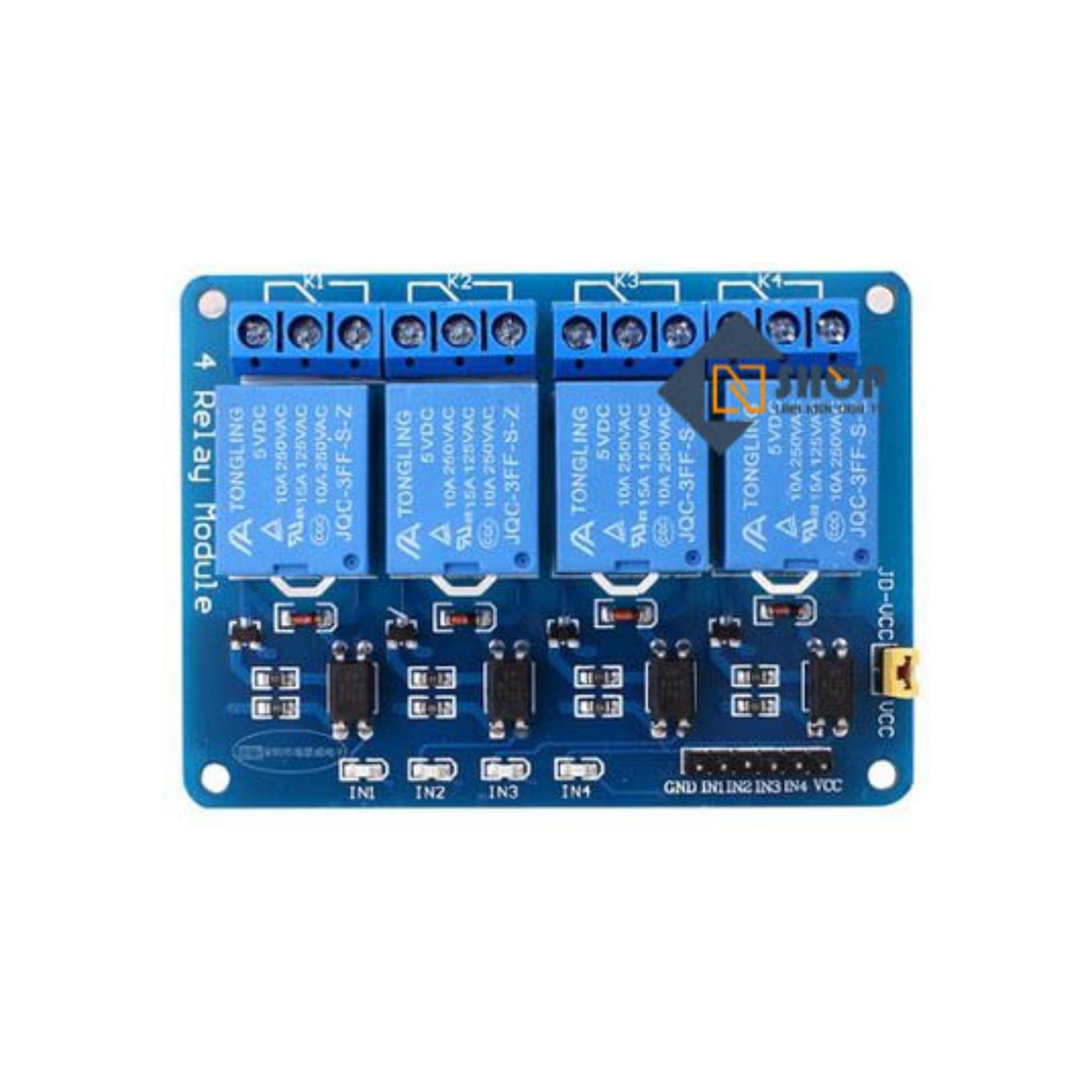 Module 4 Relay Với Opto Cách Ly (5VDC)