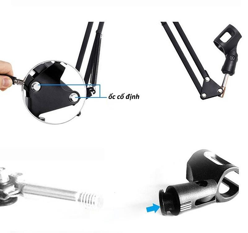 Chân Kẹp Micro Phòng Thu Âm NB35