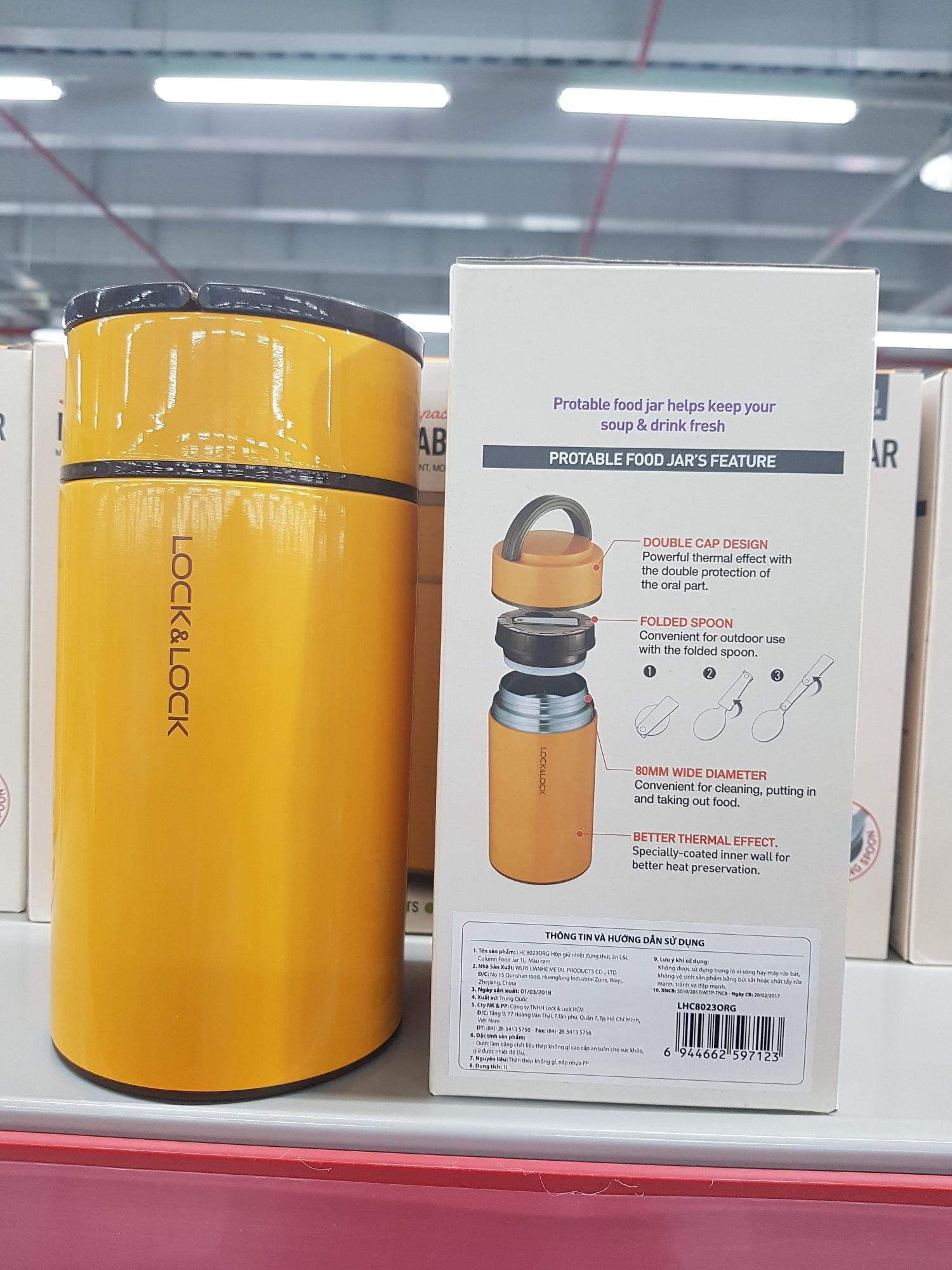 Bình ủ cháo LocknLock giữ nhiệt 1 lít LHC8023