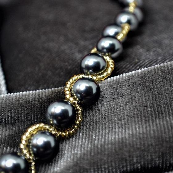 Vòng tay Handmade nữ Black Pearl