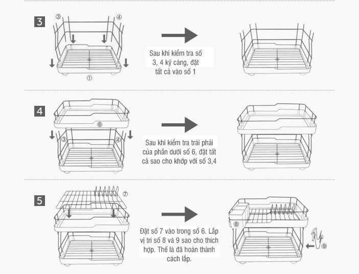 KỆ ÚP CHÉN 2 TẦNG LOCK&LOCK LDR2001