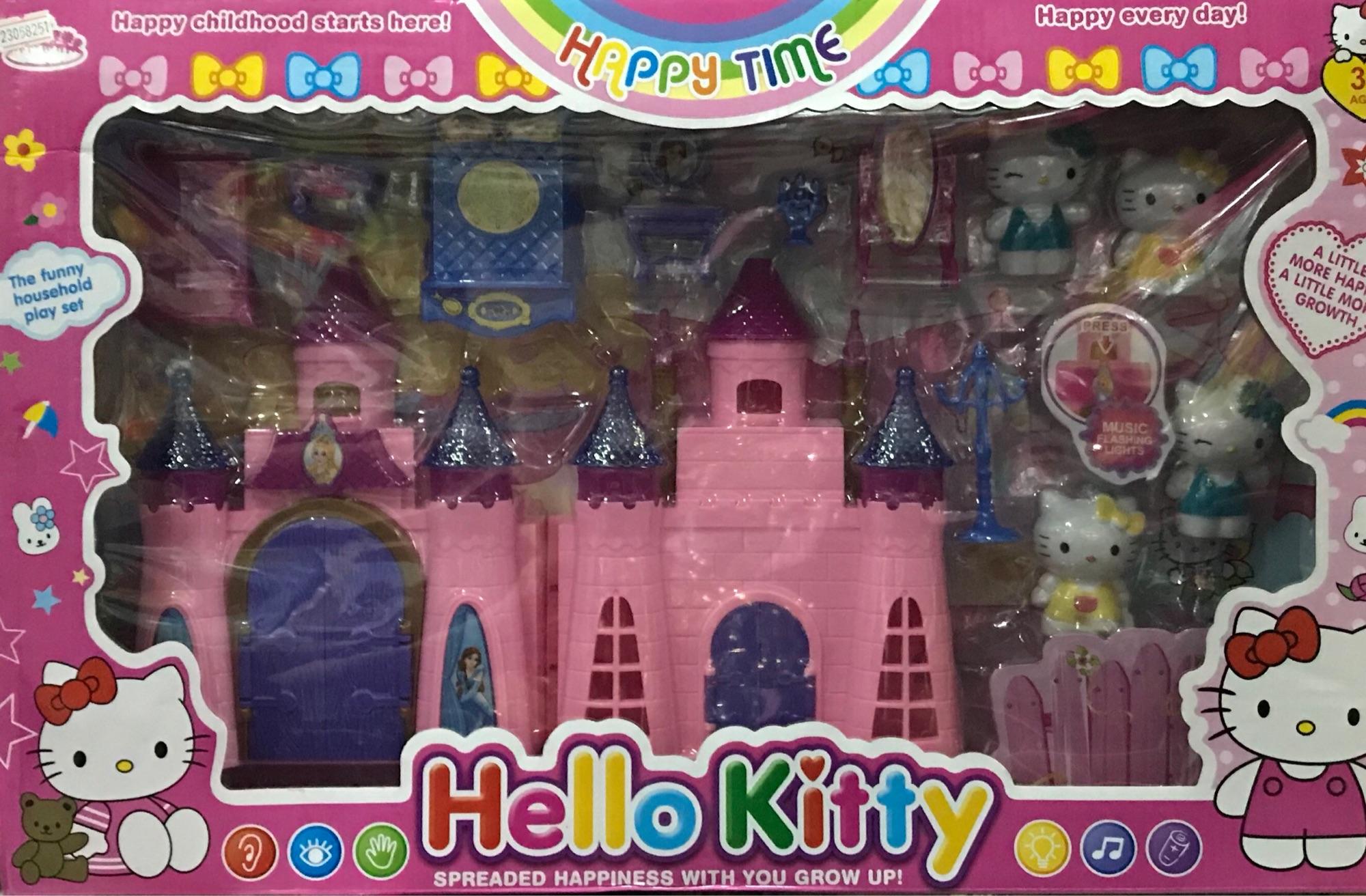 Đồ chơi lâu đài búp bê hình Kitty