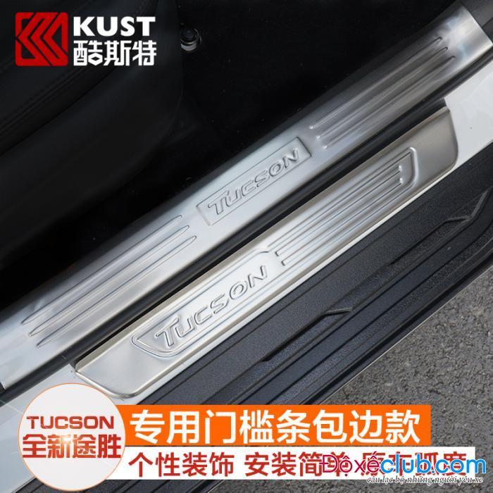 Ốp bậc trong và ngoài Huyndai Tucson 2015-2017 tặng kèm tuýt keo 3m