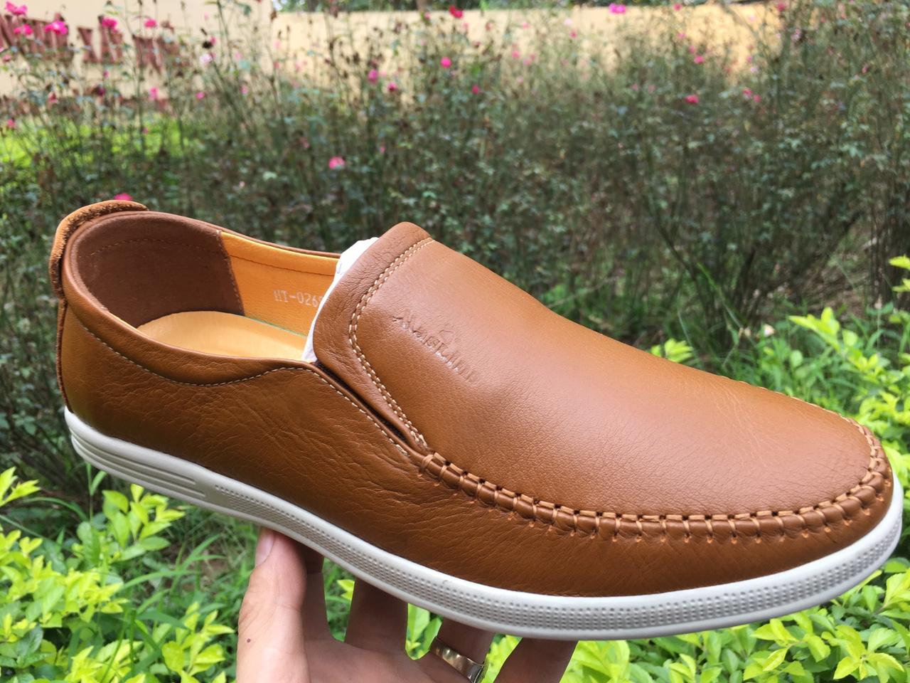 Giầy lười nam da cao cấp da bò 100%
