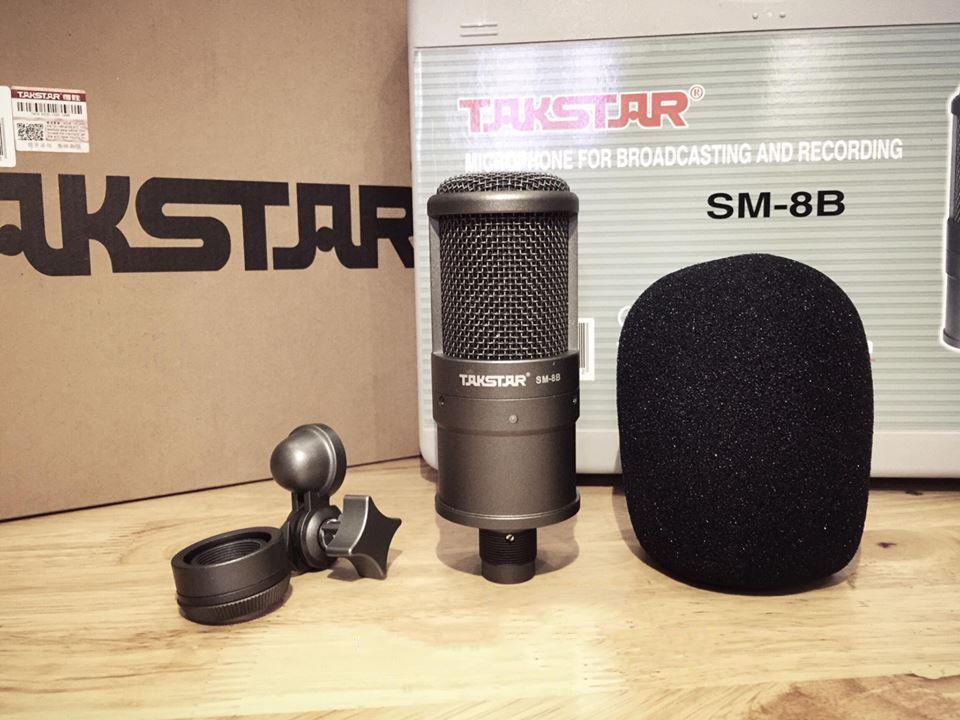 Micro thu âm hát live  karaoke online Takstar SM-8B cao cấp
