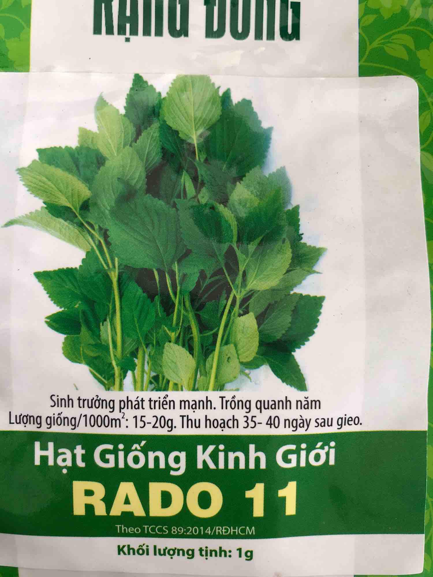Hạt Giống Rau Thơm- Hạt Giống Rau Kinh Giới