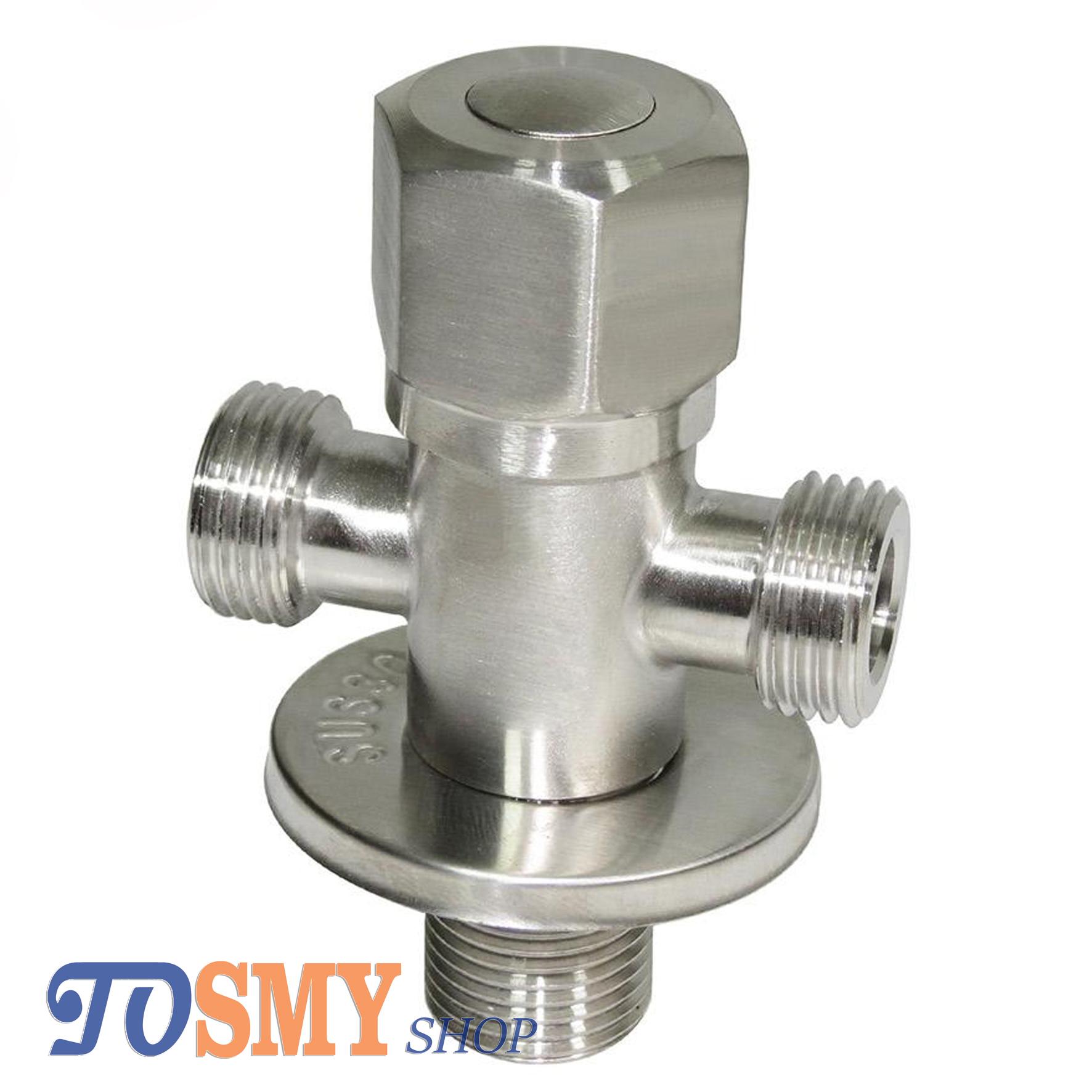 [HCM]Van T chia bồn cầu Inox SUS 304 (Bạc)