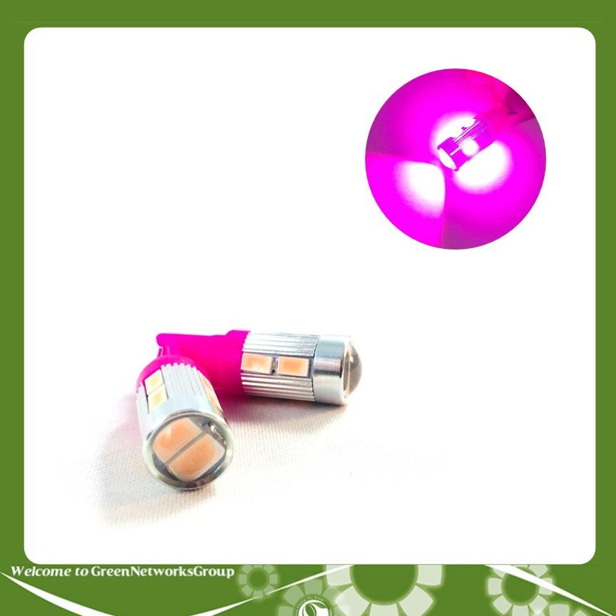 Đèn LED T10 đèn xi nhan 10 tim Demi xe máy ô tô GreenNetworks (màu hồng)
